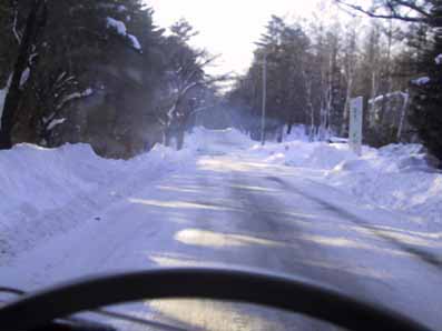 雪道のFIAT